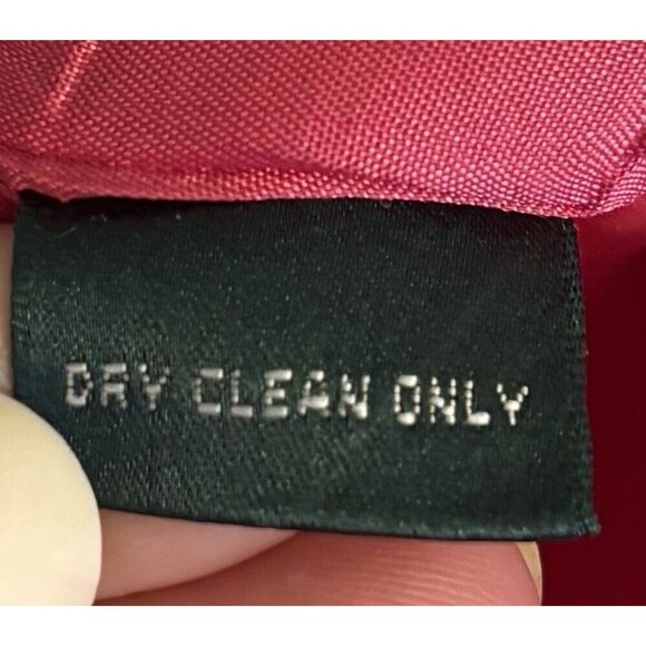 LAUREN RALPH LAUREN Fit & Flare Pink Linen Skirt Women 14 Zip Lined Knee Length - Picture 8 of 11